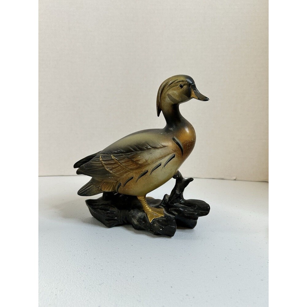 Argent’oro Hand Painted Ceramic Wood Duck NAPCO 1962 .
